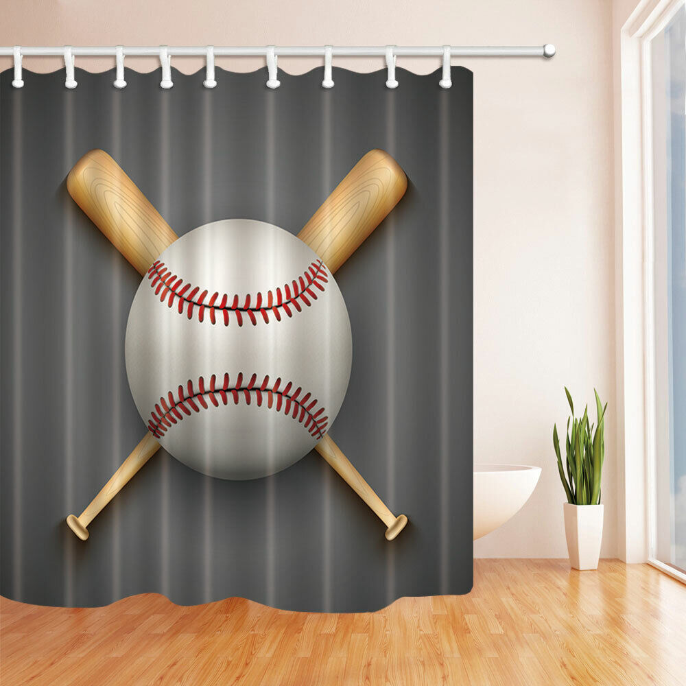 Baseball Sports Shower Curtain