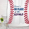 Baseball Sports Theme Shower Curtain for Boy's Bathroom Decor- Waterproof and Durable 