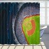 Baseball Stadium Overlooking Shower Curtain for Bathroom Decor