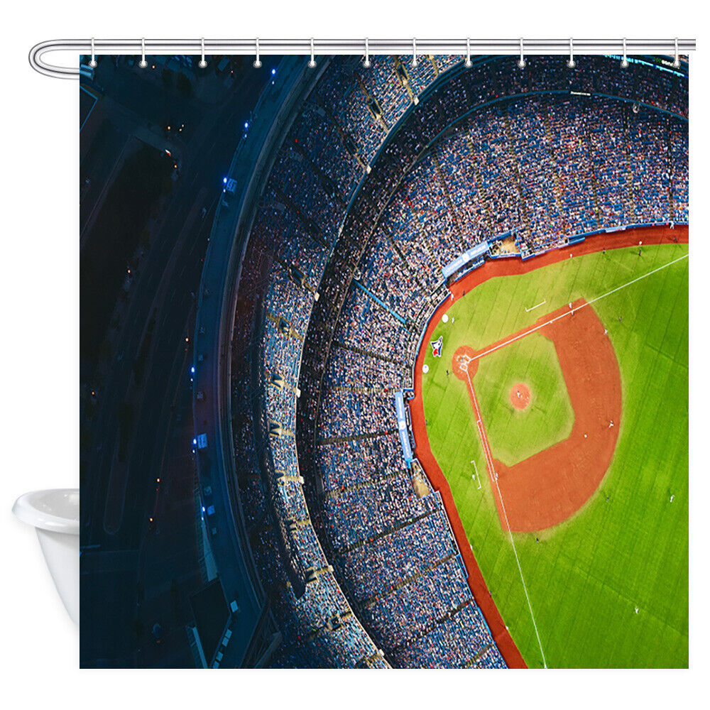 Baseball Stadium Overlooking Shower Curtain for Bathroom Decor