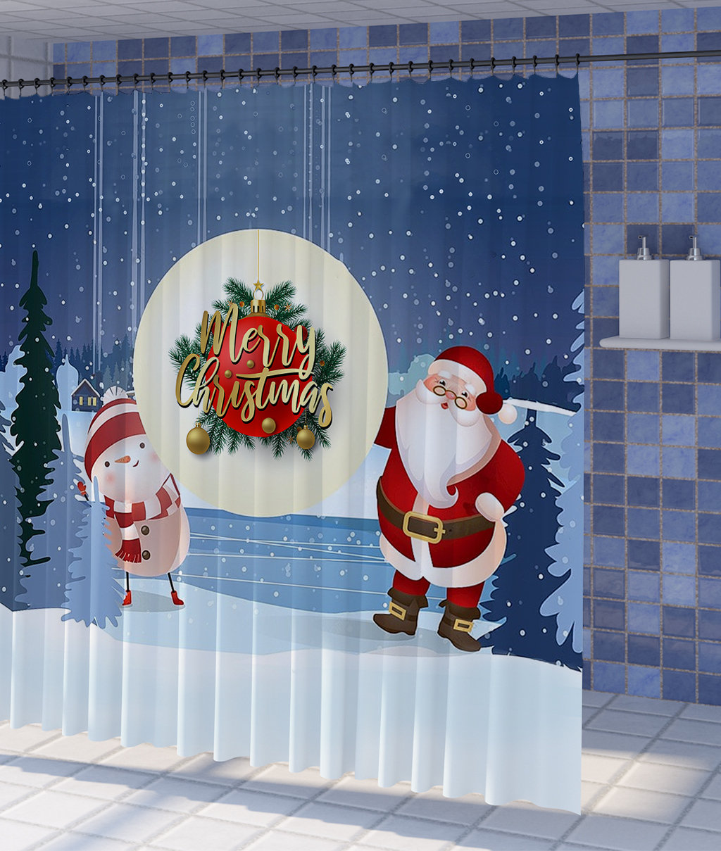 Basics Shower Curtain - Simple and Modern Bathroom Decor
