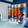 Basketball Game - Sports Shower Curtain For Boys And Girls