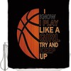 Basketball Girl Play I Know I Can Keep Up Print Shower Curtain For Bathroom