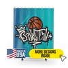 Basketball Player Gifts - Basketball Shower Curtain For Sports Fans