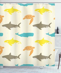 Basketball Player Shower Curtain, Sketchy Bathroom Decor