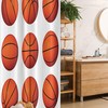 Basketball Positions Stall Shower Curtain For Athletic Theme Bathroom Decor