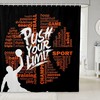 Basketball Shower Curtain For Teens With Balls Player For Bathroom Decor