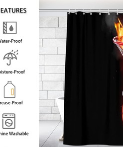 Basketball Slam Dunk Shower Curtain for Sports-Themed Bathroom Decor