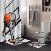 Basketball Slam Dunk Sports Grey Bathroom Shower Curtain Ideas