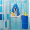 Bathing Dog Pattern Shower Curtain Modern Home Bathroom Hotel Spa Decorations Waterproof Fabric