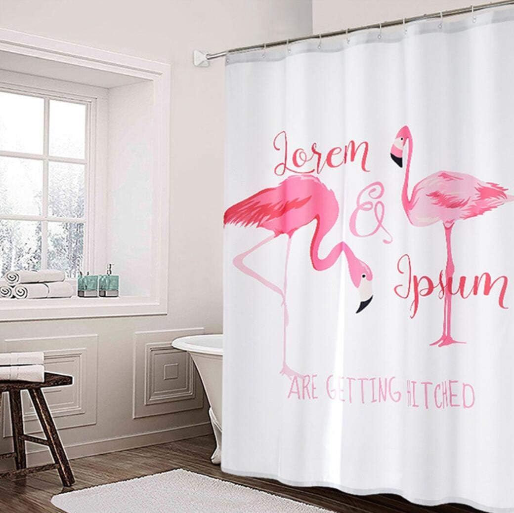 Bathing Flamingo Shower Curtain - Fun And Whimsical Bathroom Decor