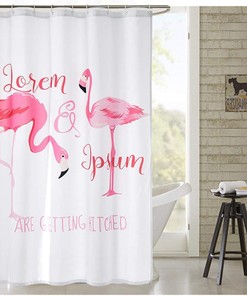 Bathing Flamingo Shower Curtain - Fun And Whimsical Bathroom Decor