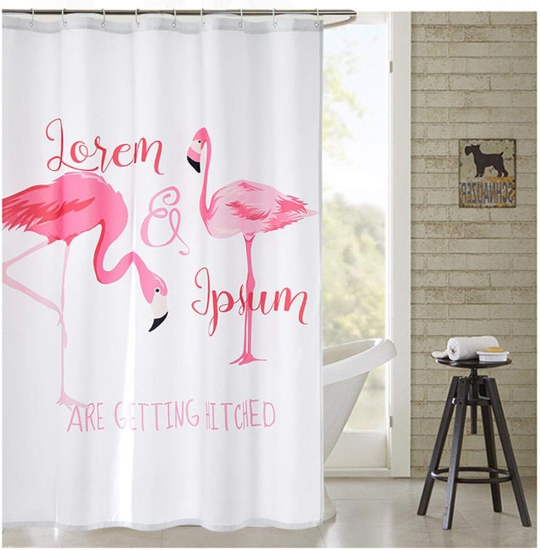 Bathing Flamingo Shower Curtain - Fun And Whimsical Bathroom Decor