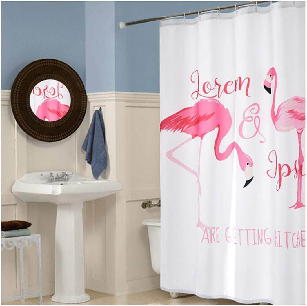 Bathing Flamingo Shower Curtain - Fun And Whimsical Bathroom Decor