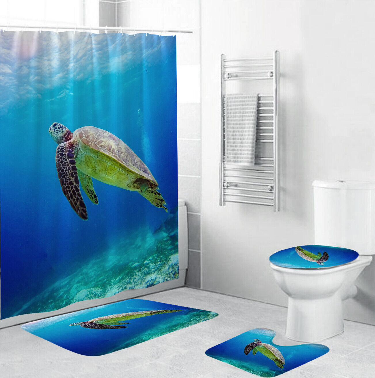 Bathroom Shower Curtain Mats Set for a Coordinated and Stylish Bathroom