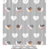 Bathroom Tub Set With Unique Color And Print Shower Curtain For A Stylish Bath