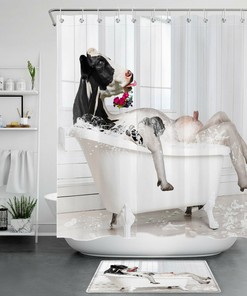 Bathtub Bubble Bath Shower Curtain - Farmhouse Bathroom Decor With Cute Design
