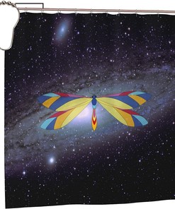 Bathtub Dragonfly Shower Curtain, Elegant And Decorative For Your Bathroom