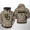Baylor Bears Camo Veteran 3D Hoodie - Show Your Patriotism