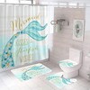 Be A Mermaid And Make Waves Kisses Wishes Tail Shower Curtain Set