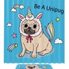 Be A Unicorn Funny Pug Dog Shower Curtain For Bathroom
