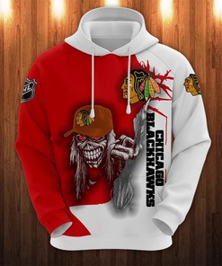 Be The Coolest With This Ultra Chicago Blackhawks Death Graphic Hoodie - Perfect Gift For Halloween