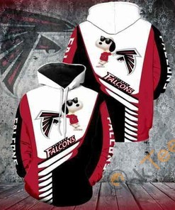 Be Unique With Snoopy Hoodie 3D All Over Print For Atlanta Falcons Fans