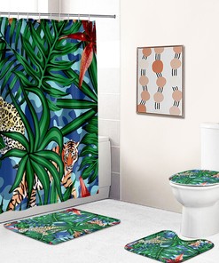 Be Wild with Leopard Tiger Shower Curtain for Jungle Bathroom Decor
