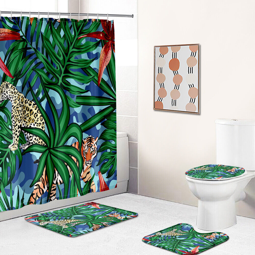 Be Wild with Leopard Tiger Shower Curtain for Jungle Bathroom Decor