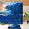 Beach Sunset Vibes Shower Curtain, Water Resistant and Washable, Ideal Housewarming Gift 