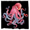 Beach Themed Octopus Art Shower Curtain for Your Bathroom.