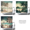 Beach-Inspired Tropical Palm Trees Shower Curtain for Your Bathroom