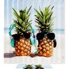 Beachy Pineapple Summer Shower Curtain for Bathroom 
