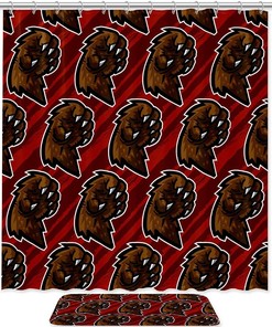 Bear Attack Grizzly Bear Attack Claw Waterproof Shower Curtain