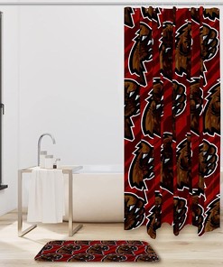 Bear Attack Grizzly Bear Attack Claw Waterproof Shower Curtain