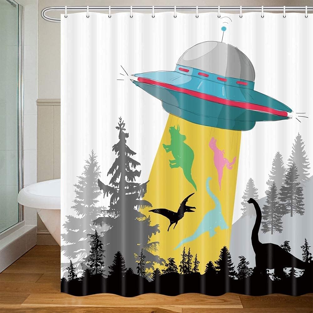 Bear Deer Forest Rustic Shower Curtain - Country Style Wildlife Animal Art Vintage Farmhouse Lodge Cabin Shower Curtain