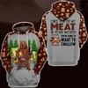 Bear Hoodie All Over Print 3D Zip Hoodie For Fans - Bear Camps In Forest Design