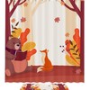 Bear Reading Book Shower Curtain For Autumn Bathroom Decor,