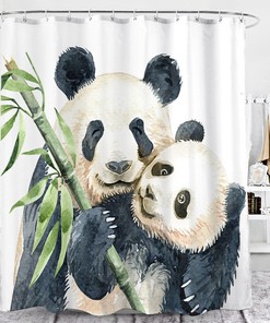 Bear Shower Curtain For Nature-Inspired Bathroom Design
