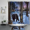 Bear Shower Curtain - Nature Lover Bathroom Decor