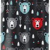 Bear and Arrows Bathroom Decor Shower Curtain for Nature Lovers