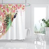 Beautiful 3D Waterproof Peacock Shower Curtain For Home Bathroom Windows Toilet