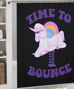 Beautiful And Funny Animal Print Shower Curtain For Bathroom, Unicorn Lovers Gifts For Kids