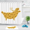 Beautiful Beauty Girl Sunflower Print Shower Curtain For Bathroom Decor
