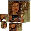 Beautiful Black Women Shower Curtain for an African American Bathroom