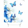Beautiful Butterfly Fabric Shower Curtain For Elegant Bathroom Decor