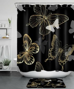Beautiful Butterfly Fantasy Shower Curtain For Bathroom