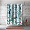 Beautiful Chinoiserie Animal Printed Shower Curtain For Multidimensional Bathroom Decorations