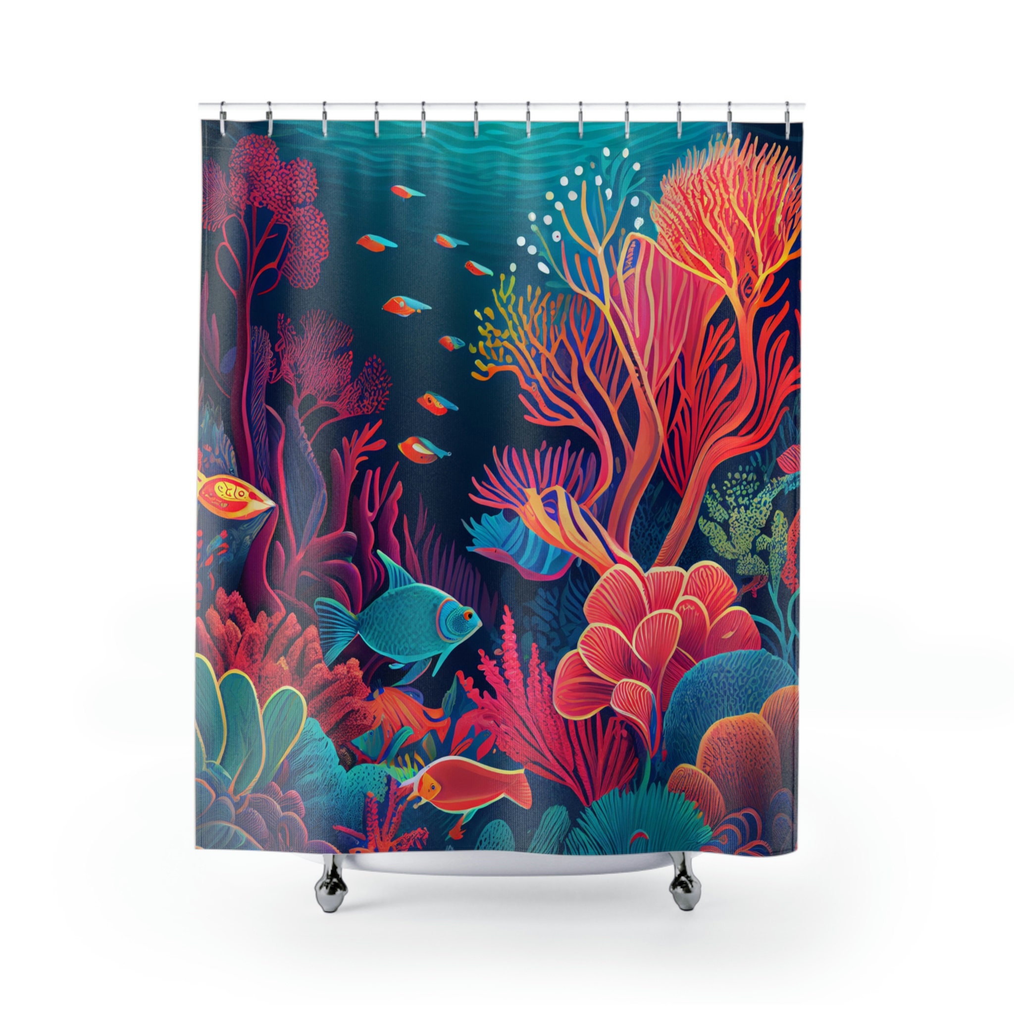 Beautiful Coral Reef Shower Curtain