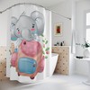Beautiful Elephant Shower Curtain For Bathroom Decor As A Thanksgiving Or Christmas Gift